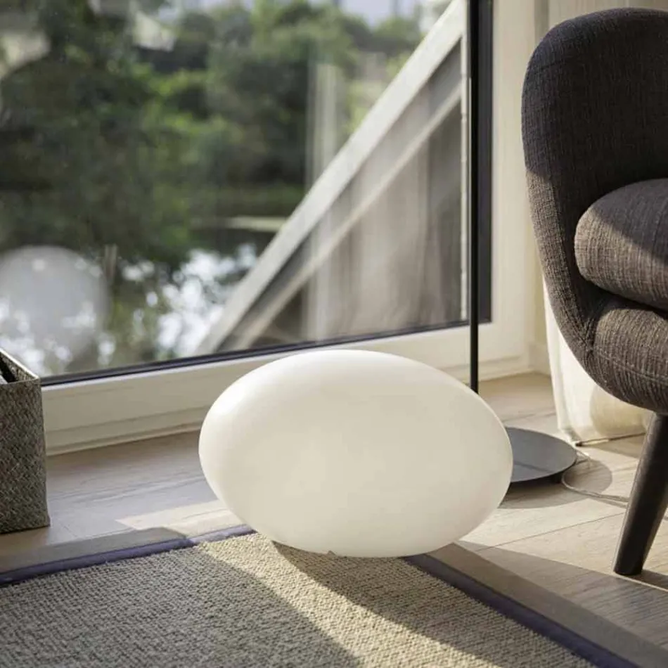 Lampadaire LED, Solaire ou E27 de Design Ovale Moderne Coloré - Uovostar Viadurini