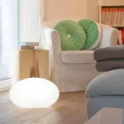Lampadaire LED, Solaire ou E27 de Design Ovale Moderne Coloré - Uovostar Viadurini