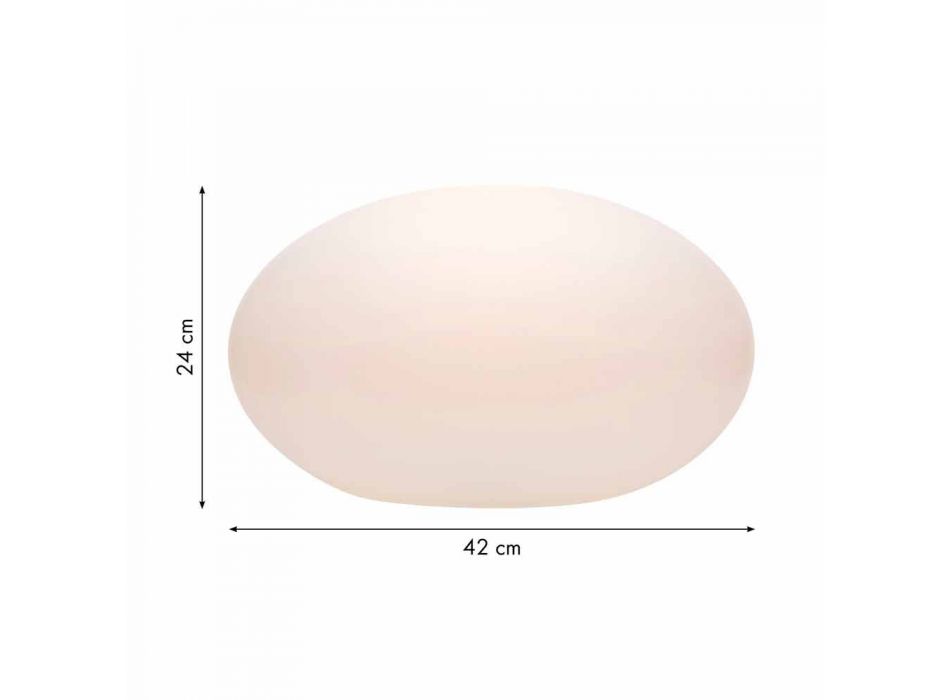 Lampadaire LED, Solaire ou E27 de Design Ovale Moderne Coloré - Uovostar Viadurini