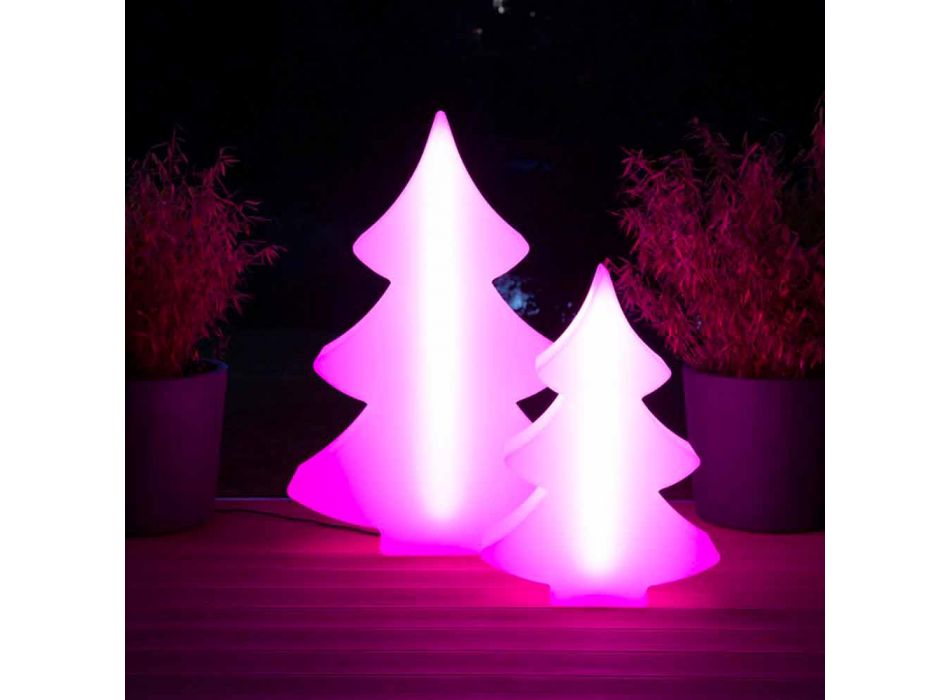 Lampadaire LED, Solaire ou E27 en Plastique Design Noël - Alberostar Viadurini