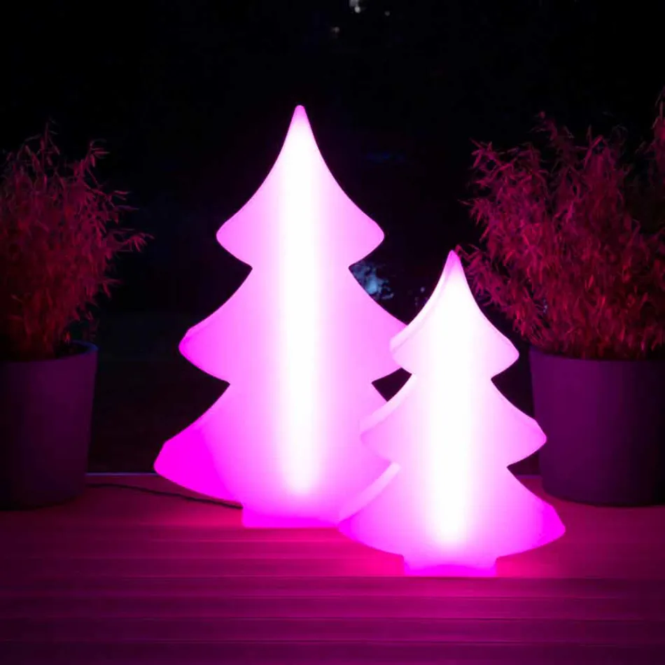 Lampadaire LED, Solaire ou E27 en Plastique Design Noël - Alberostar Viadurini