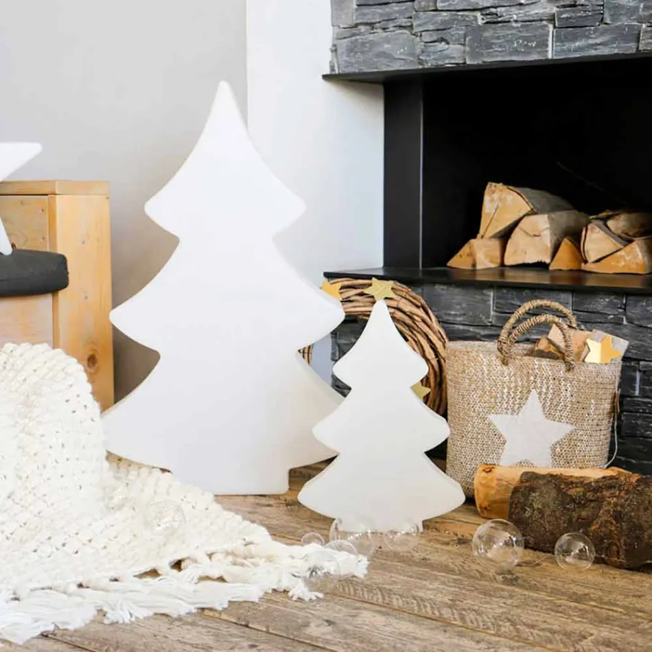 Lampadaire LED, Solaire ou E27 en Plastique Design Noël - Alberostar Viadurini