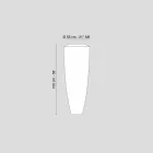 Lampadaire contemporain LED pour intérieur Ldpe Howitzer Big Viadurini