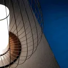 Lampadaire ou support en fil métallique blanc ou bronze - Lanterne Viadurini