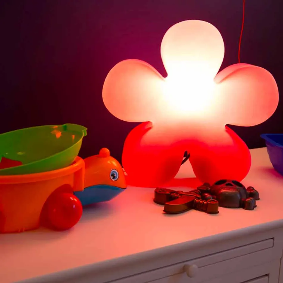 Lampadaire ou Lampe de Table Design Moderne avec Fleur Colorée - Fiorestar Viadurini