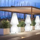 Lampadaire d'extérieur Alvarez avec éclairage LED en polyéthylène, fabriqué en Italie Viadurini