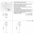Lampadaire d'extérieur design fleur en plastique - Baby Love - Myyour Viadurini