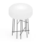 Lampadaire d'extérieur Disco en polyéthylène blanc, fabriqué en Italie Viadurini