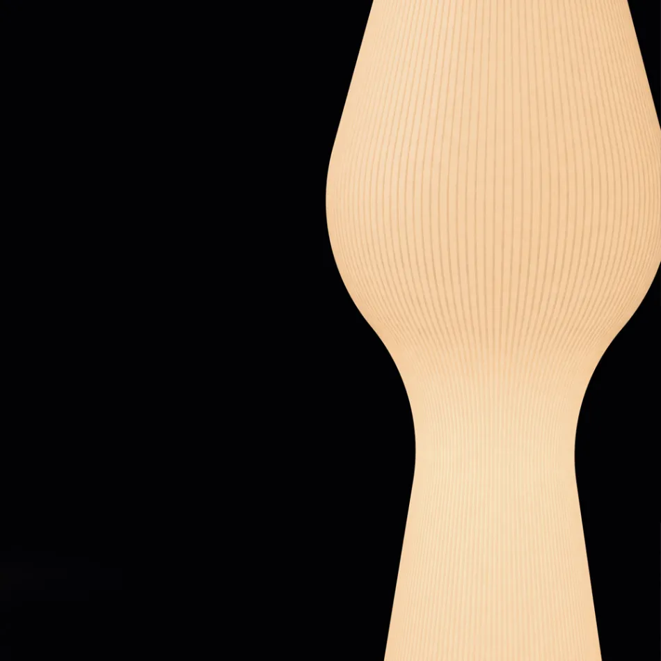 Lampadaire d'extérieur Reyes en polyéthylène avec éclairage LED, fabriqué en Italie Viadurini