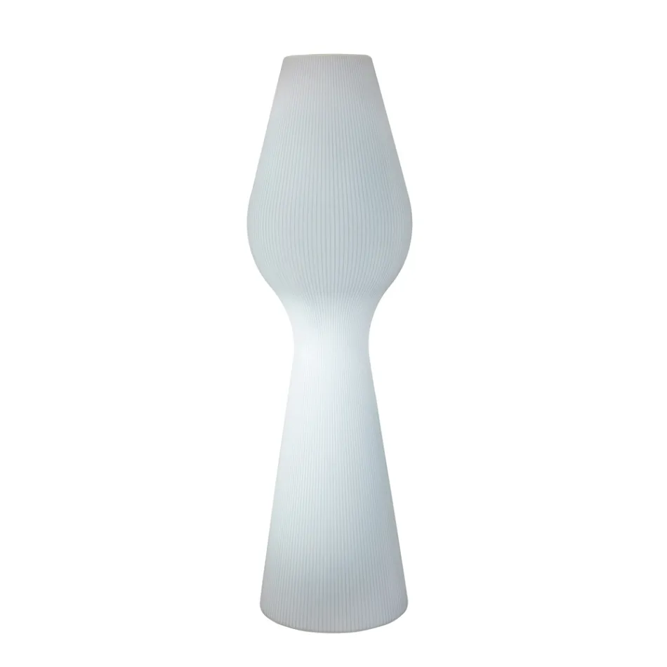 Lampadaire d'extérieur Reyes en polyéthylène avec éclairage LED, fabriqué en Italie Viadurini