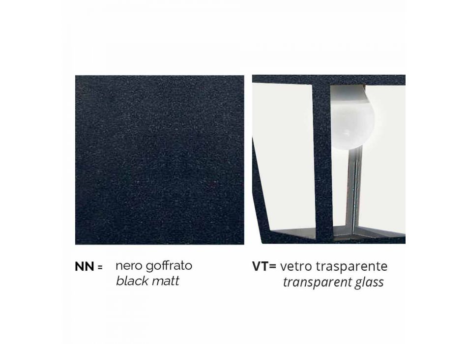 Lampadaire d'extérieur en aluminium fabriqué en Italie, Aquilina Viadurini