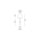 Lampadaire d'extérieur en laiton et cuivre fabriqué en Italie - Sword Viadurini