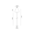Lampadaire d'extérieur en laiton et cuivre fabriqué en Italie - Sword Viadurini