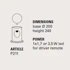 Lampadaire d'extérieur en terre cuite colorée U-Boat - Toscot Viadurini