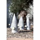 Lampadaire LED extérieur au design moderne en technopolymère blanc - Nano Viadurini