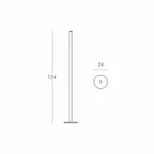 Lampadaire Slide Flux slim en méthacrylate fabriqué en Italie Viadurini