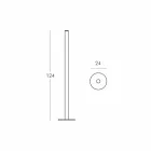 Lampadaire Slide Flux slim en méthacrylate fabriqué en Italie Viadurini
