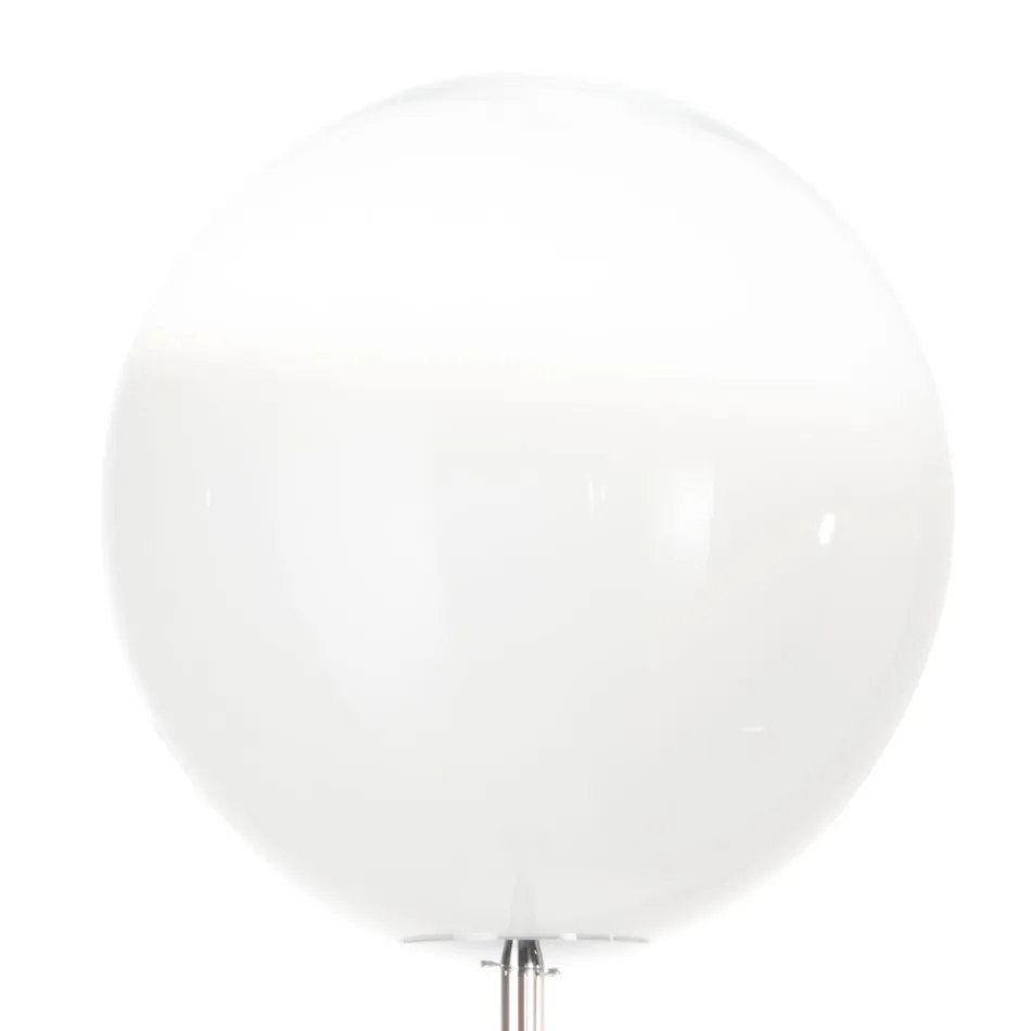Lampadaire Isotta en verre blanc, fabriqué en Italie Viadurini