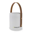 Lampe design portable pour l'extérieur avec LED multicolores, haut-parleur Bluetooth et télécommande (IP44) Viadurini