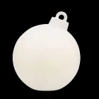 Lampe de décoration intérieure ou extérieure rouge, boule de Noël blanche - Pallastar Viadurini