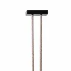 Grilli Snake fabriqué en Italie lampe design en cuir et métal Viadurini