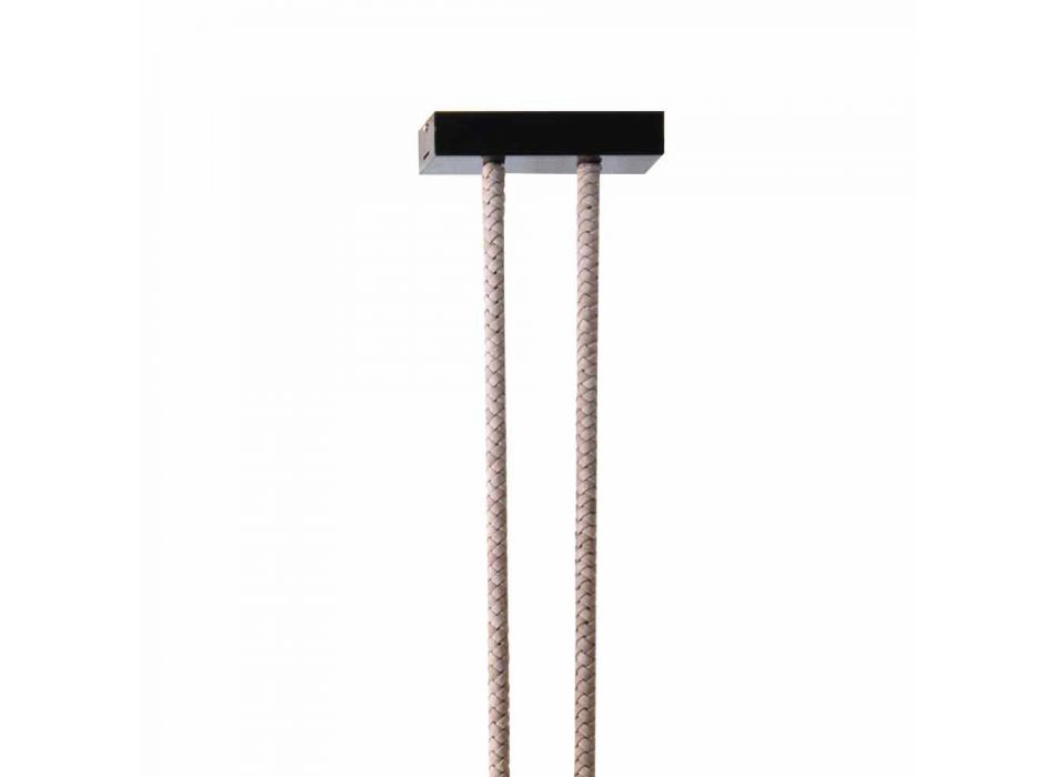 Grilli Snake fabriqué en Italie lampe design en cuir et métal Viadurini
