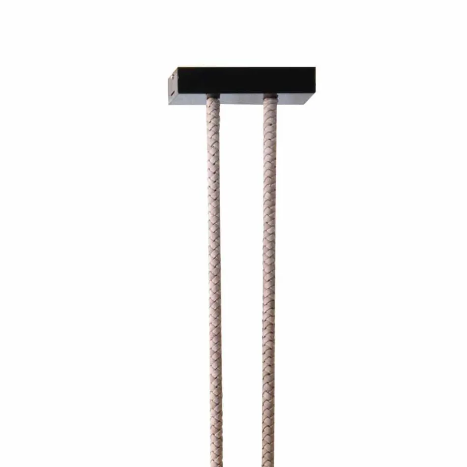 Grilli Snake fabriqué en Italie lampe design en cuir et métal Viadurini