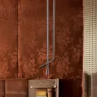Lampe suspension Grilli Snake en cuir et métal made in Italy Viadurini
