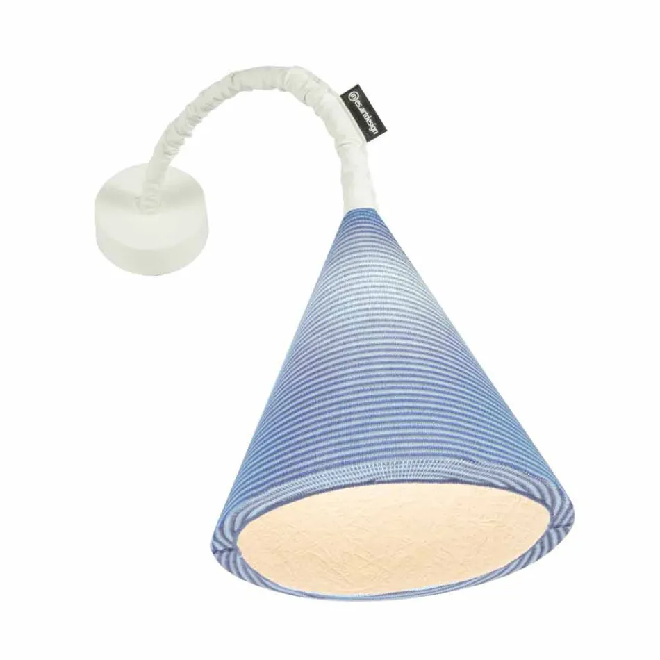 Applique design In-es.artdesign Jazz A Stripe en laine colorée Viadurini