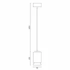 Suspension en céramique colorée fabriquée en Italie, Asie Viadurini