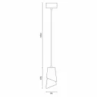 Lampe à suspension design en céramique produite en Italie, Asie Viadurini