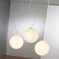 Lampe design à suspension In-es.artdesign Tre Lune en nébulite