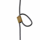 Lampe à suspension en bois et céramique fabriquée en Italie, Asie Viadurini