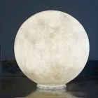 Lampe design de table In-es.artdesign T.moon en blanc nébulite Viadurini