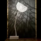 Lampe design de table In-es.artdesign T2 texture tige flexible Viadurini