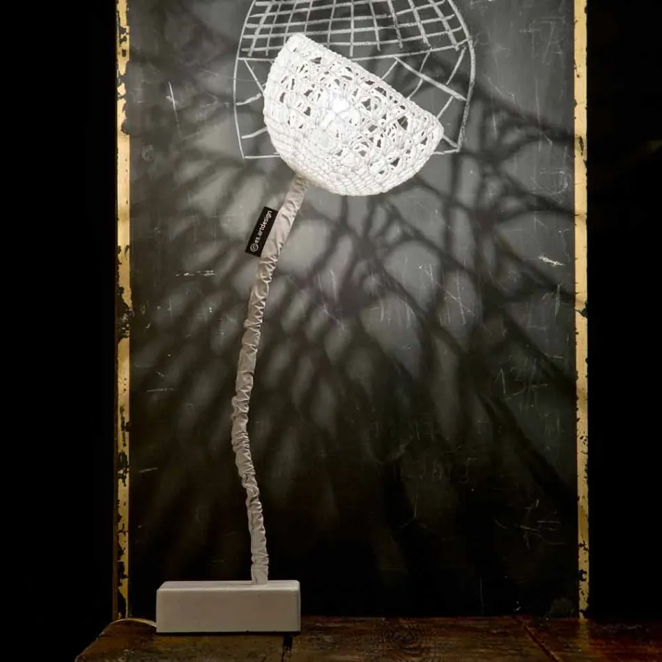 Lampe design de table In-es.artdesign T2 texture tige flexible Viadurini