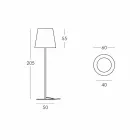 Lampadaire design Ali Baba Steel Slide en métal fabriqué en Italie Viadurini