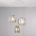 Aries - Lampe design en verre et métal, fabriquée en Italie, pour une décoration élégante - Aries Viadurini