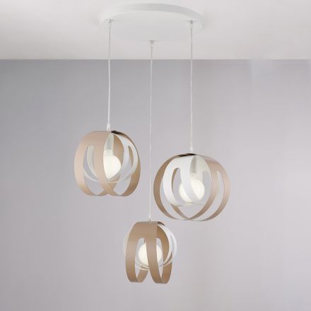 Aries - Lampe design en verre et métal, fabriquée en Italie, pour une décoration élégante - Aries Viadurini
