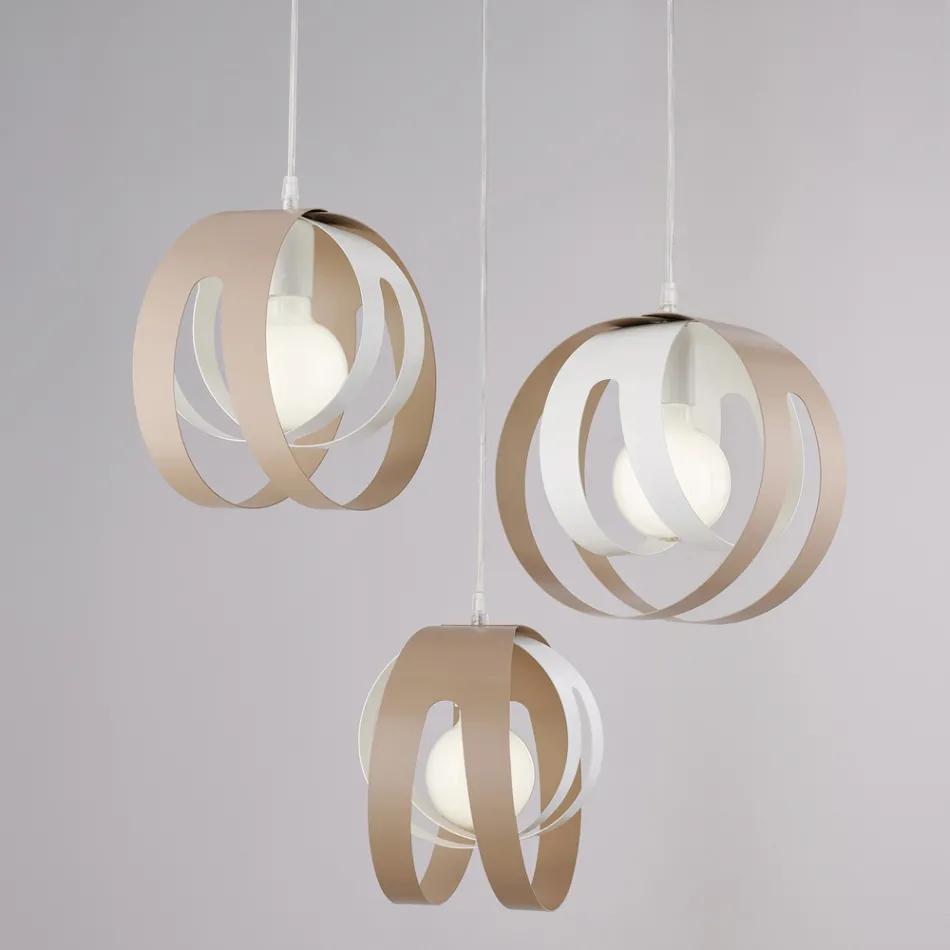 Aries - Lampe design en verre et métal, fabriquée en Italie, pour une décoration élégante - Aries Viadurini