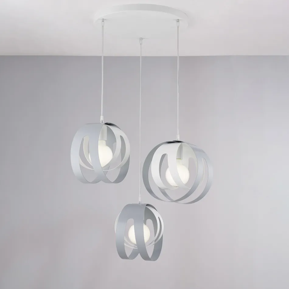 Aries - Lampe design en verre et métal, fabriquée en Italie, pour une décoration élégante - Aries Viadurini