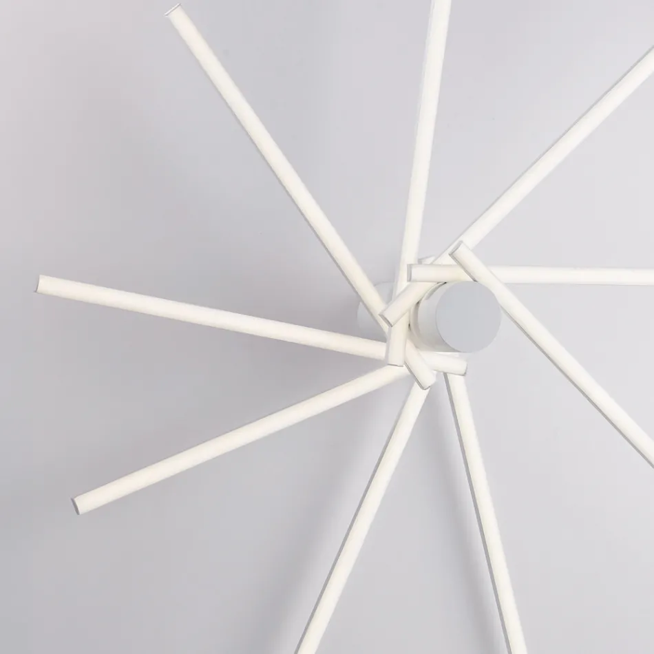 Lampe design en verre et métal fabriquée en Italie pour une décoration élégante - Idra Viadurini