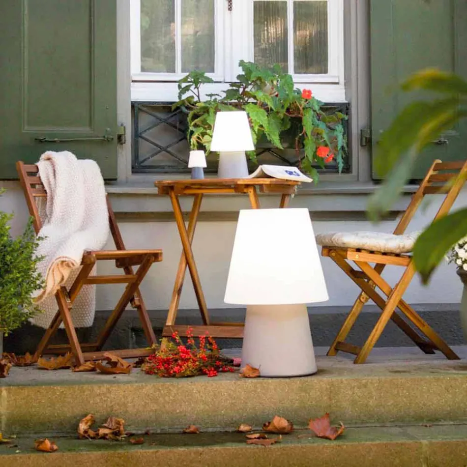 Lampe design moderne pour intérieur ou extérieur en plastique coloré - Fungostar Viadurini