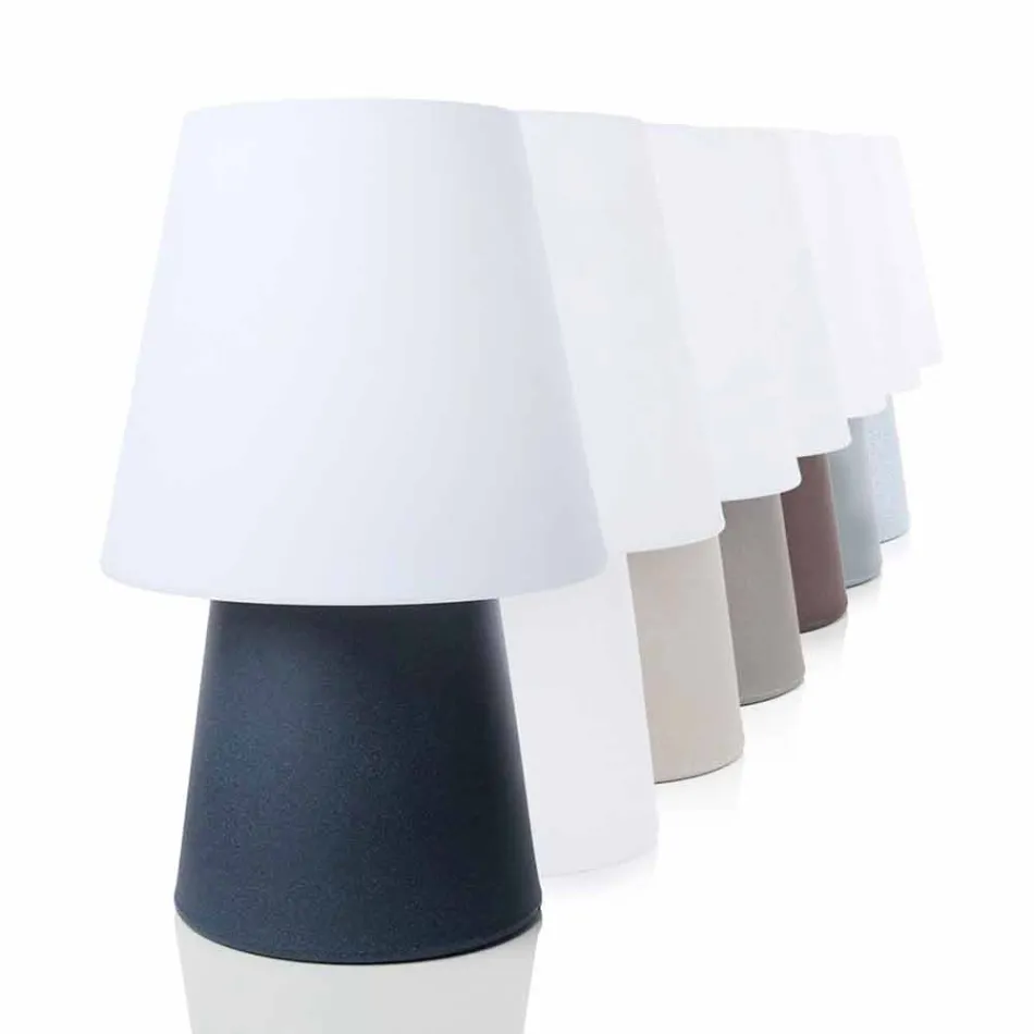 Lampe design moderne pour intérieur ou extérieur en plastique coloré - Fungostar Viadurini