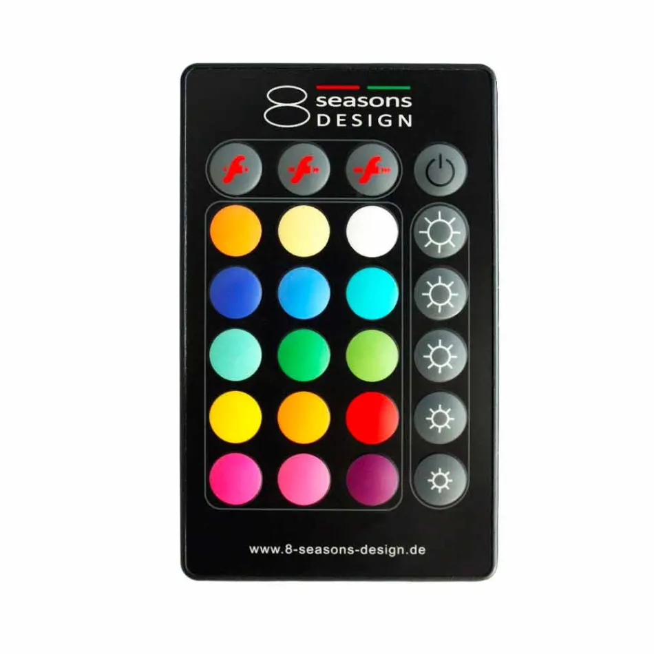 Lampe design moderne pour intérieur ou extérieur en plastique coloré - Fungostar Viadurini