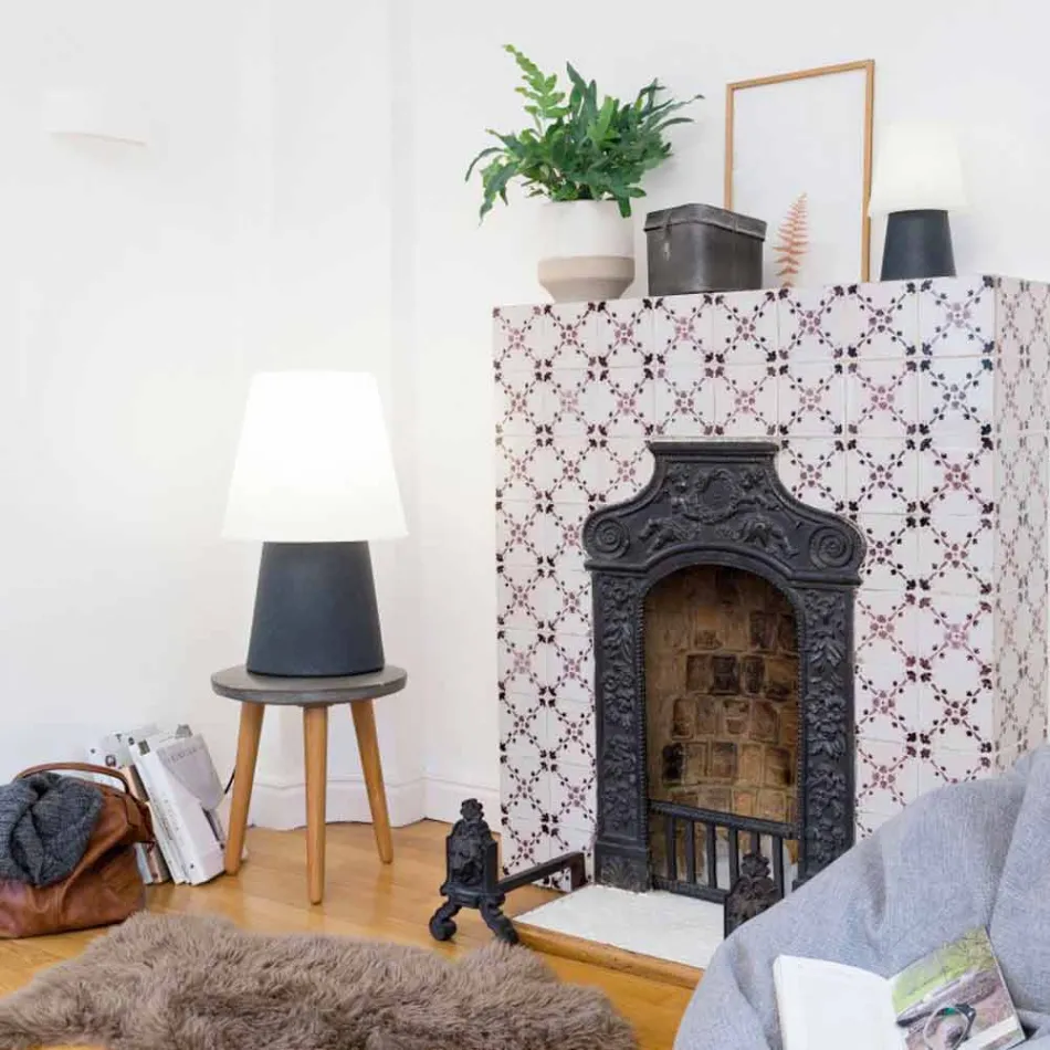 Lampe design moderne pour intérieur ou extérieur en plastique coloré - Fungostar Viadurini