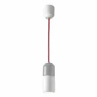 Lampe design suspendue en céramique et aluminium fabriqué en Italie, Asie Viadurini