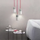 Lampe design suspendue en céramique et aluminium fabriqué en Italie, Asie Viadurini