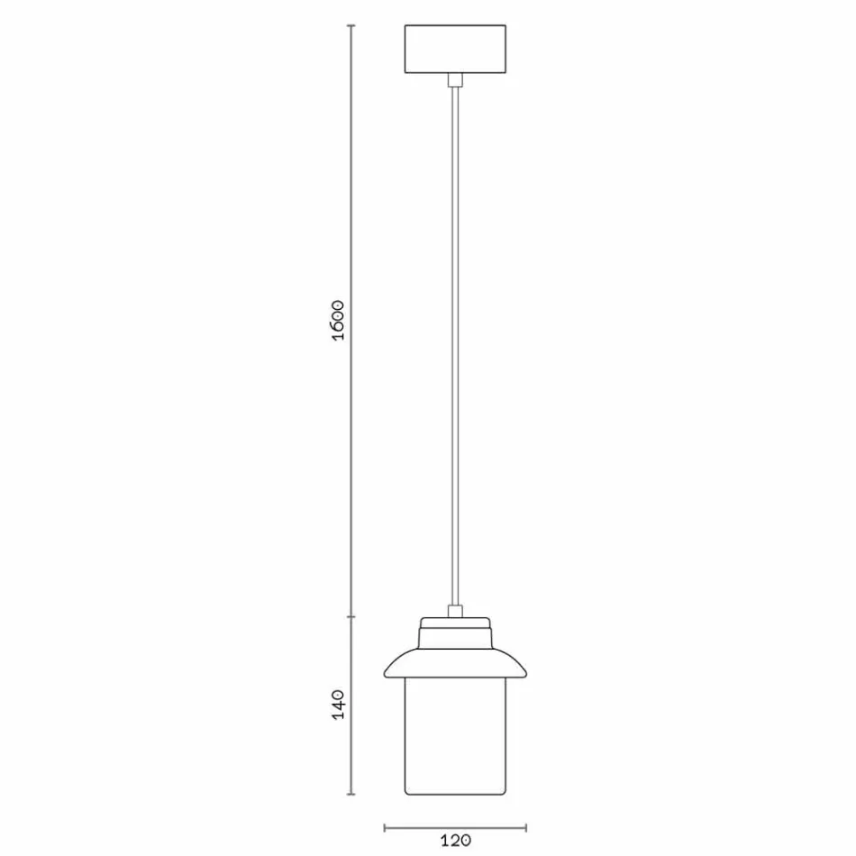 Lampe design suspendue en céramique rouge fabriqué en Italie, Asie Viadurini