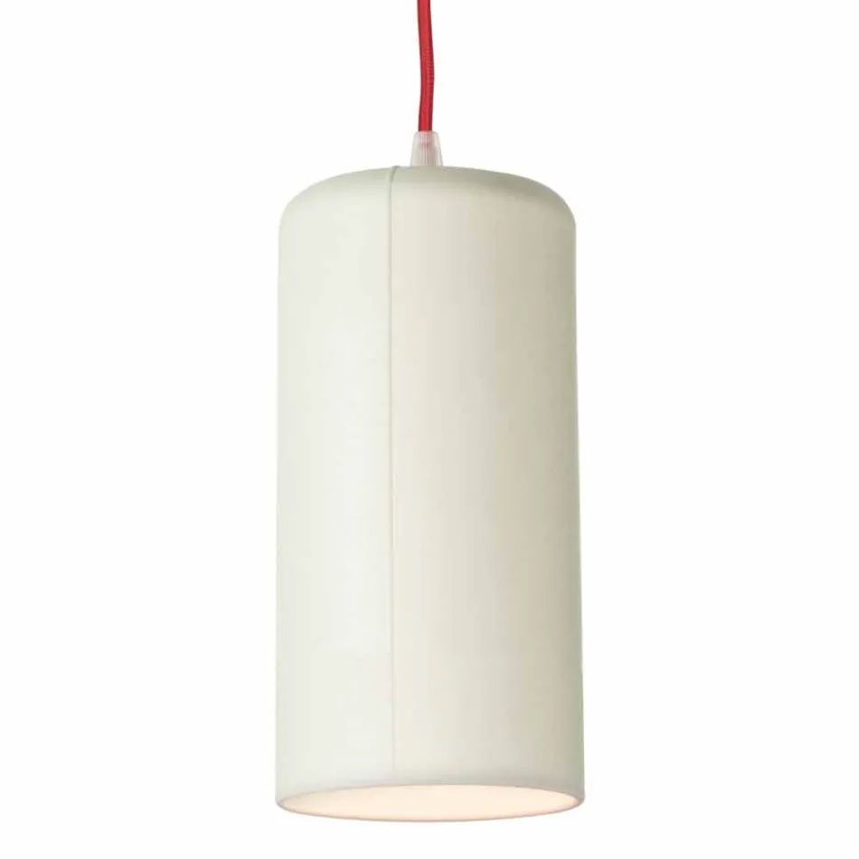 Lampe design suspendue In-es.artdesign Candle 1 en laprène coloré Viadurini